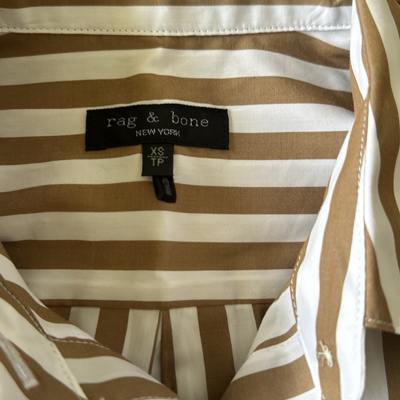 Rag & bone brown strip shirt - Picture 5 of 5